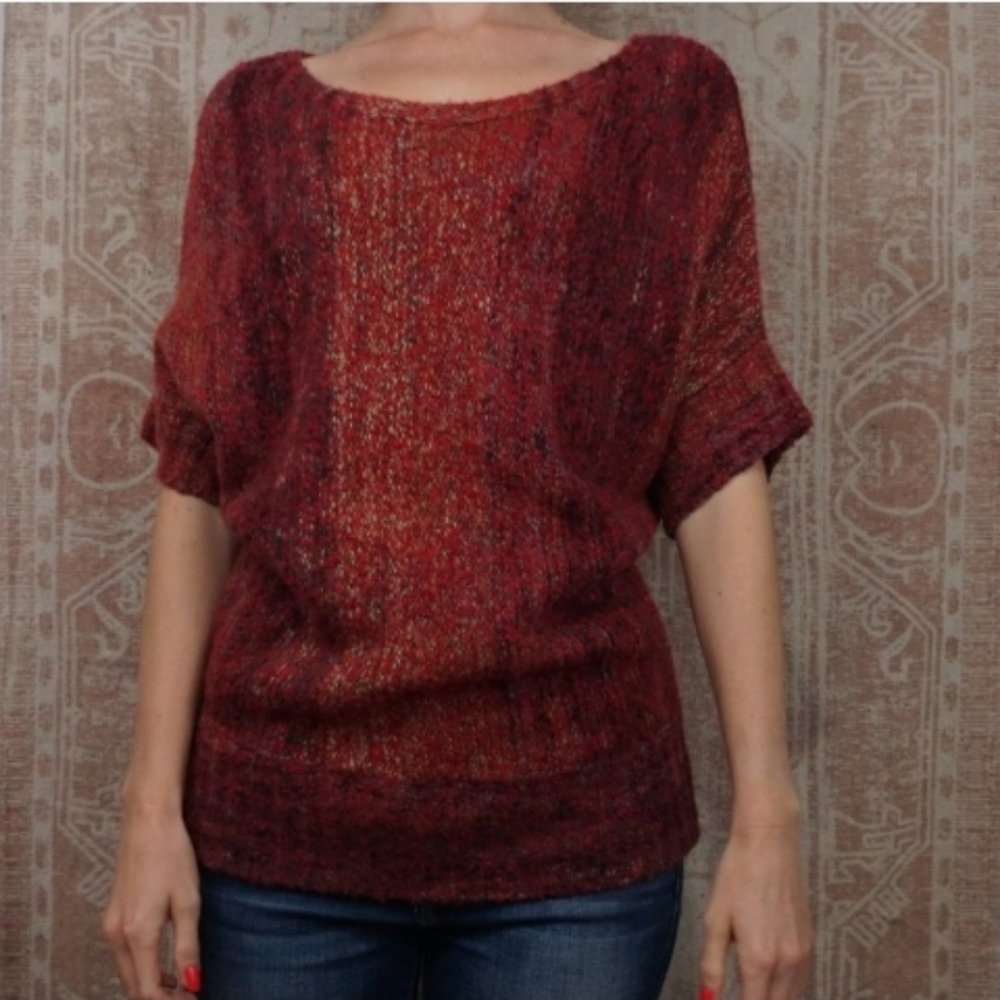 Red Cozy wool blend Sweater